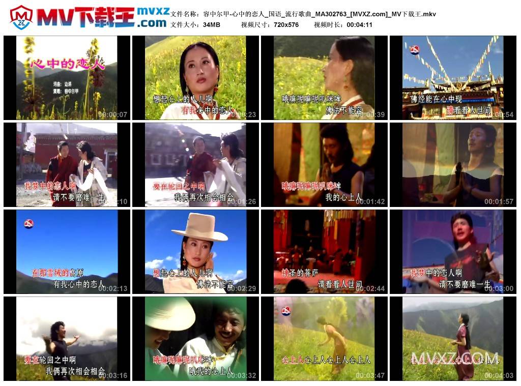 容中尔甲-心中的恋人_国语_流行歌曲_MA302763